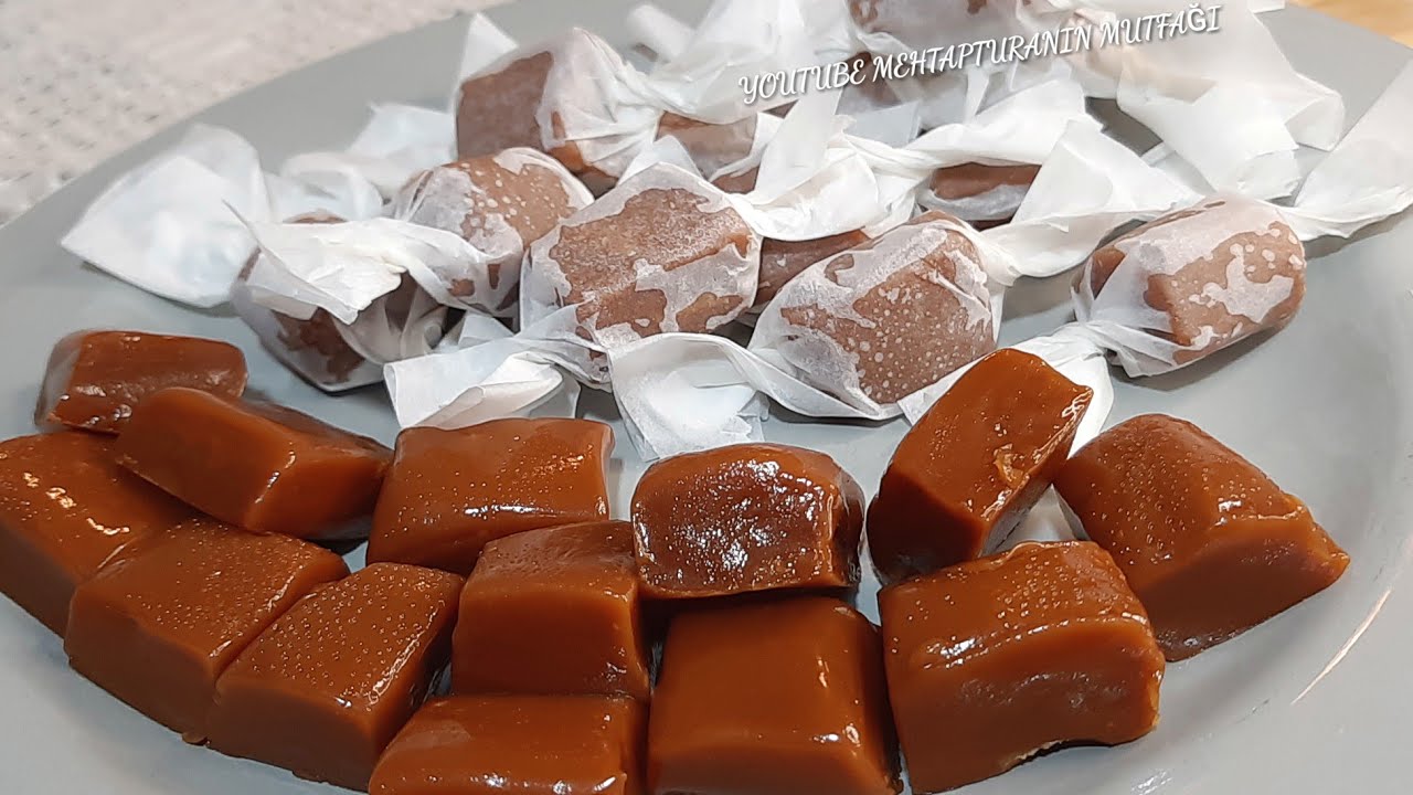 ÇAY KAHVE YANINA BAYRAMA 3 MALZEMELİ KARAMELLİ YUMUŞAK ŞEKER TARİFİ