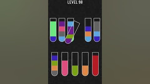 Water Sort Puzzle   level 98 !!! Mobile Cell Phone Game Walkthrough Android / Apple