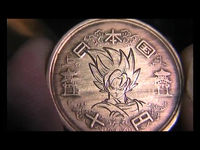 Hand Engraved Dragon Ball Z Goku on a Japanese Coin for Start To Finish -  YouTube