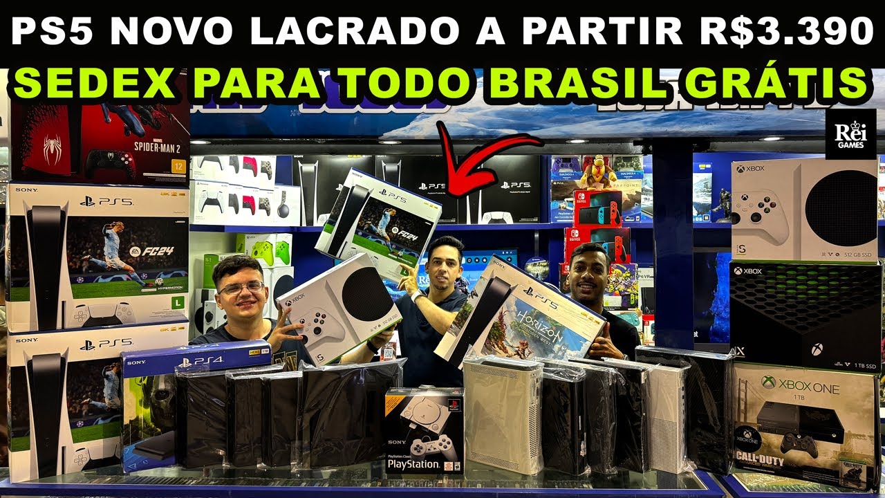 PS5 no Brasil: Lançamento em 19 de novembro e preço a partir de R