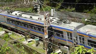 [警笛あり]南海電車 10000系+7100系特急サザン25号 孝子駅付近通過