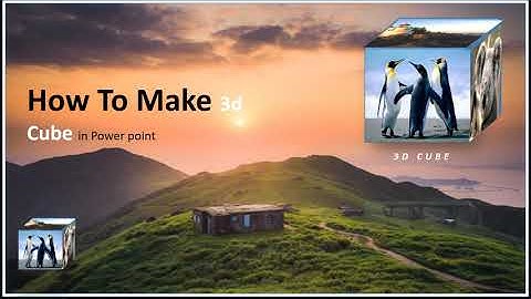 How To Create Stunning 3D Picture Cube In Power point/2020.