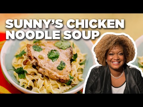 chicken-noodle-soup-with-sunny-anderson-|-food-network