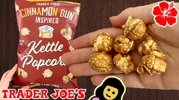 Cinnamon Bun Inspired Kettle Popcorn - Trader Joe’s Product Review