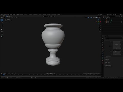 Основы Blender 3D (Моделирование при помощи окружностей)