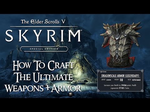 Skyrim Special Edition: How To Craft The ULTIMATE Weapons & Armor - Fortify Restoration Glitch