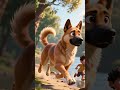 शेरू गाँव का हीरो #dog #moralstories #dogs #cartoon #love #magiclightai #animation #trendingshorts