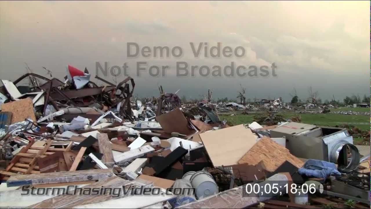 5/22/2011 Joplin, MO Tornado Damage Aftermath B-Roll
