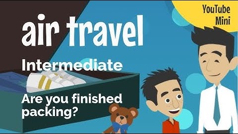 English for Air Travel - Easy English Mini Dialog (with captions in Part 2 of this video)