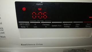 BOSCH Front Load washing machine - How to unlock the 