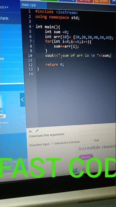 !!Sum of ARRAY by using C++ and FOR LOOP🔁 - YouTube