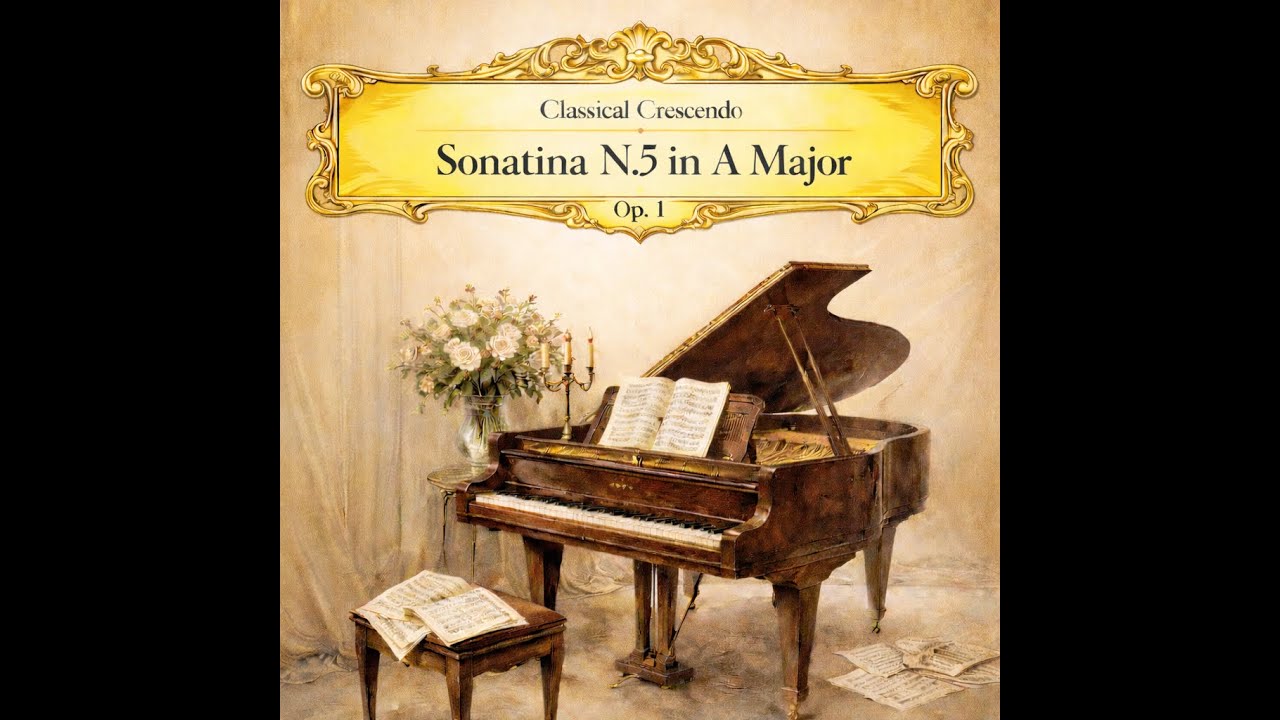 Sonatina N.5 Op.1 in A Major, Classical Crescendo, Piano