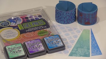 Monoprints: Distress Oxides On Gel Press by Joggles.com