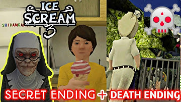 Ice Scream 3 - Secret Ending + Bad Ending Game Over Scene | Android Gameplay
