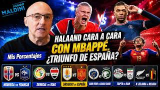 Will Spain or France stumble? Uruguay takes a gamble: Mbappé vs. Haaland...Percentages.