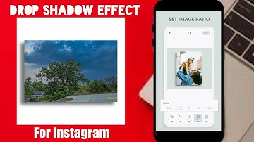 Drop shadow effect for instagram tutorials||