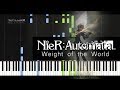 NieR: Automata - Weight of the World (Synthesia   Lyrics) (HalcyonMusic)