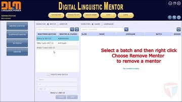 #Language Lab# Assign or Remove a Mentor