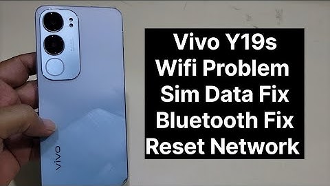 Vivo Y19s Network Problem Wifi Bluetooth Fix 4G