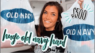 HUGE $500 OLD NAVY HAUL || Activewear, Loungewear + Summer Dresses!