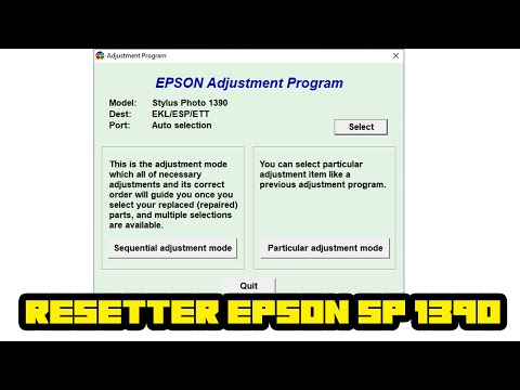 How to use epson adjustment program How to use epson adjustment program
