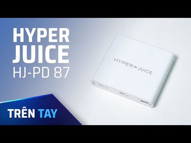 Trên tay sạc macbook HyperJuice 87W 2 cổng USB C