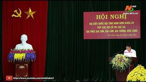 Đoàn ĐBQH tiếp xúc cử tri tại huyện Nho Quan