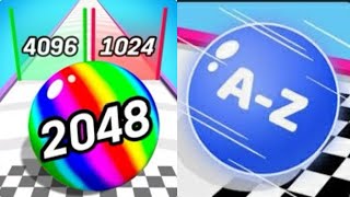 Number Ball Race & Merge 3D vs A-Z Ball Run Race