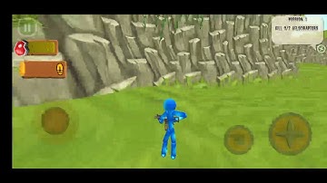 Stickman Dinosaur Hunter - gameplay Unity Third person Battle Royale arena Survival Shooter