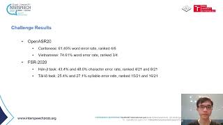 Systems for Low-Resource Speech Recognition Tasks in Open Automatic Speech Recognition and Formo...
