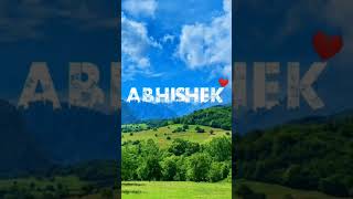 Abhishek Name Video urban jungle font Viral #shortsfeed #shorts #shortvideo #tranding #ytshorts
