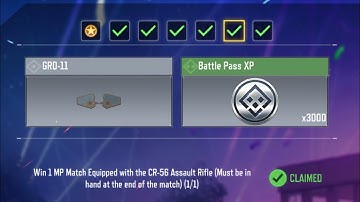 Win 1 MP Match Equipped with the CR-56 Assault Rifle (Must be in hand at the end of the match