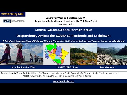 IMPRI #WebPolicyTalk Despondency Amidst the COVID-19 Pandemic and Lockdown