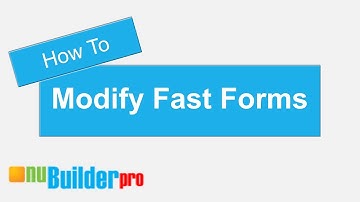 How To Modify A Database Table With nuBuilderPro (3 / 10)