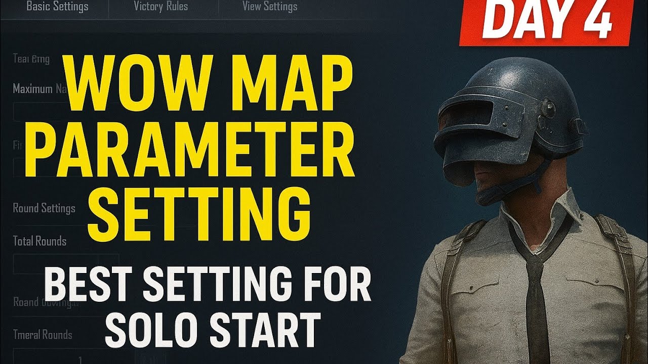 Day-4 Best Wow Map Parameter Setting 🔥 | PUBG Mobile Hidden Settings ...