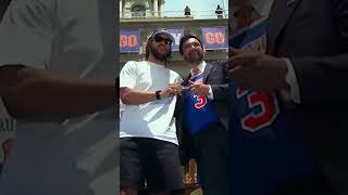 Knicks team give standing ovation to MVP Jalen Brunson as he receives key to the city #shorts