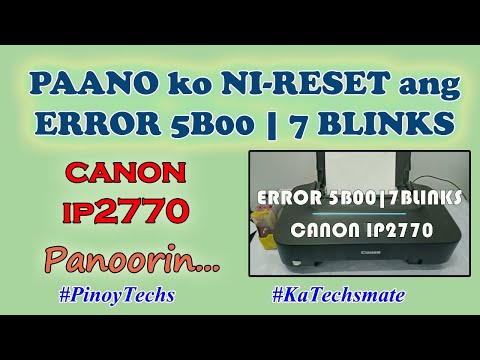 cara reset printer canon ip2770, error number 5B00, the ink absorber is almost full canon ip2770, la. 