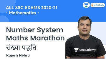 Number System Maths Marathon | All SSC Exams 2020-21 | Complete Maths by Rajesh Nehra | wifistudy