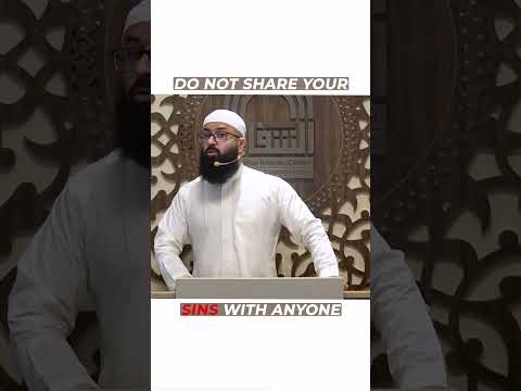 Do not share your 'SINS' with anyone | @TuahaIbnJalil