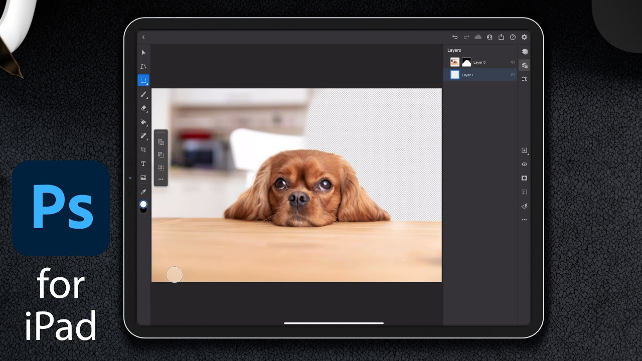 How to remove a background in Photoshop for iPad - YouTube