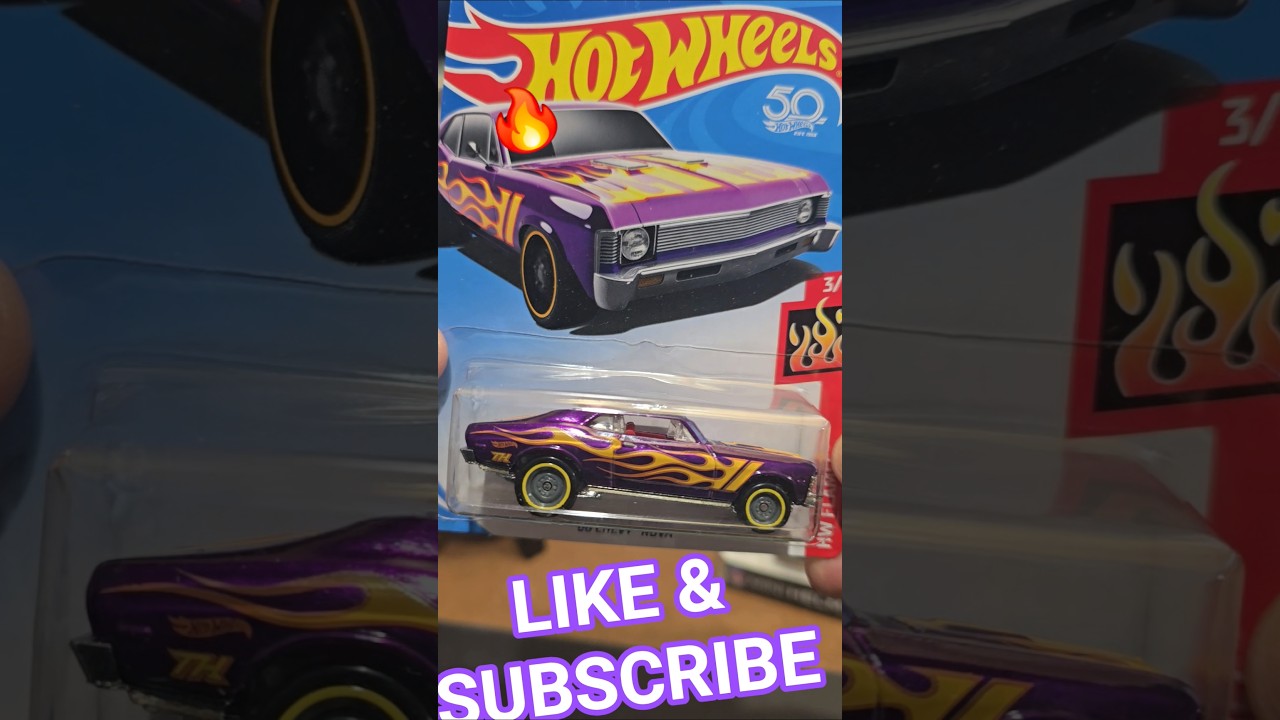 68 CHEVY NOVA SUPER TREASURE HOT WHEELS #hotwheels #roadto500subs