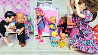 CRAZY FAMILY VISITING KATYA AND MAXFunny Barbie Dolls LOL Darinelka TV