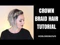 FRENCH BRAID FOR SHORT HAIR || CHLOE BROWN