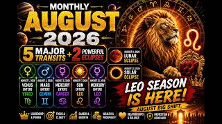 August 2026 Will Change Everything! | 5 Major Transits & 2 Powerful Eclipses