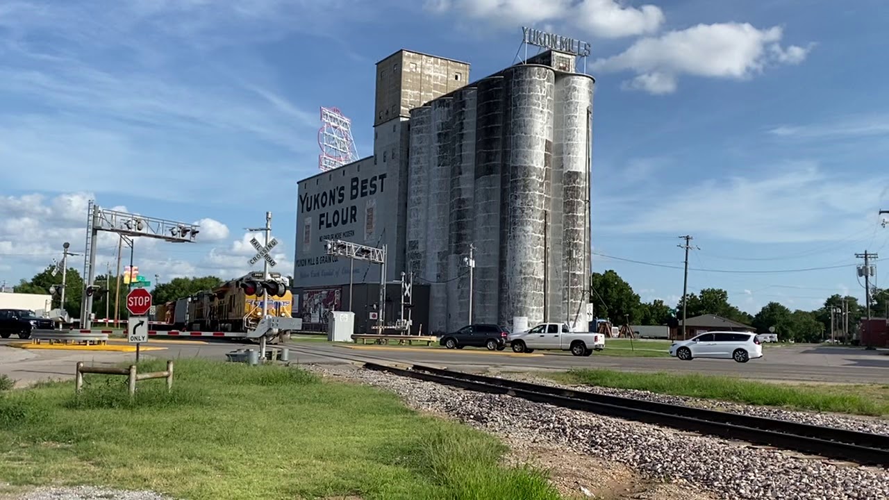 Union Pacific Train & Yukon’s Best Flour in Yukon Oklahoma
