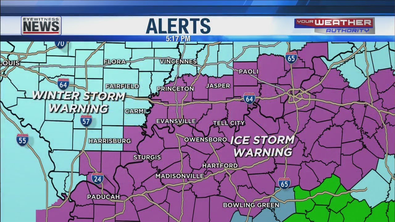 Ice storm warning issued for parts of the Tri-State - YouTube