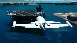 FSX Lear Jet 23 carrier landing