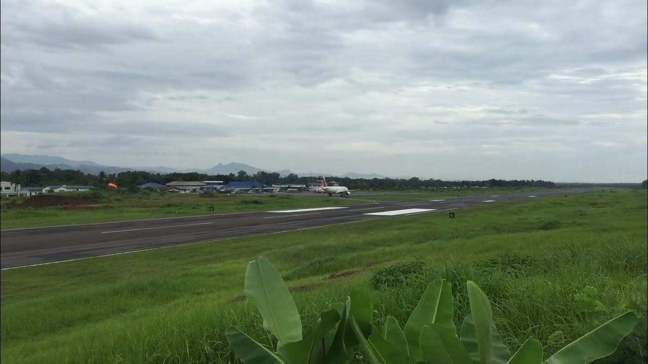 PHILIPPINE AIRLINES A320 FLIGHT PR2934 LANDING AT BUTUAN AIRPORT FROM