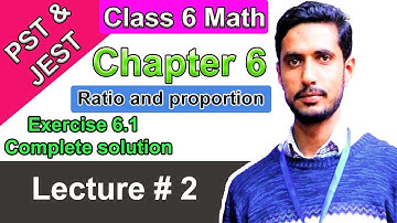 Ratio | Exercise 6.1 |  Class 6 Math | Chapter #6|  Lecture #2 | Sindh Textbook Board