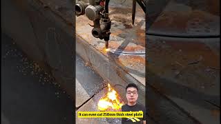 It Is Amazing That A Beam Of Flame Can Penetrate A 250Mm Thick Steel Plate.